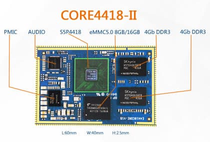 S5P4418 Cortex A9  CPU board_ HDMI LVDS